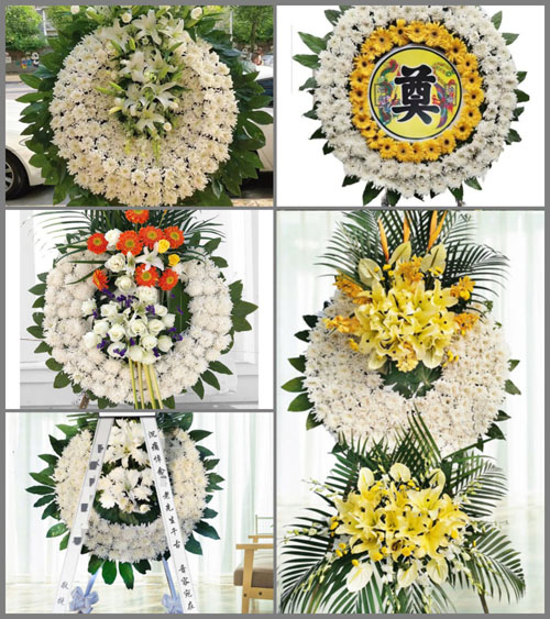 山西晋城泽州县山河镇来岭村花圈速递